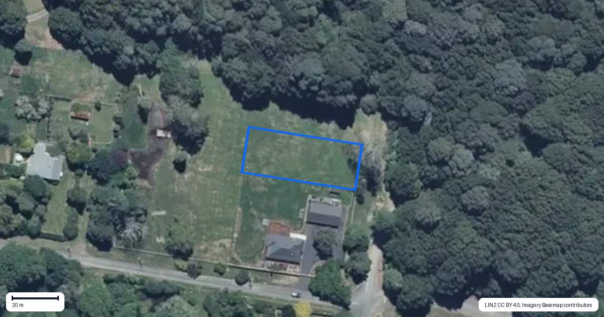 Property context map for 15 Oru Street, Owhango