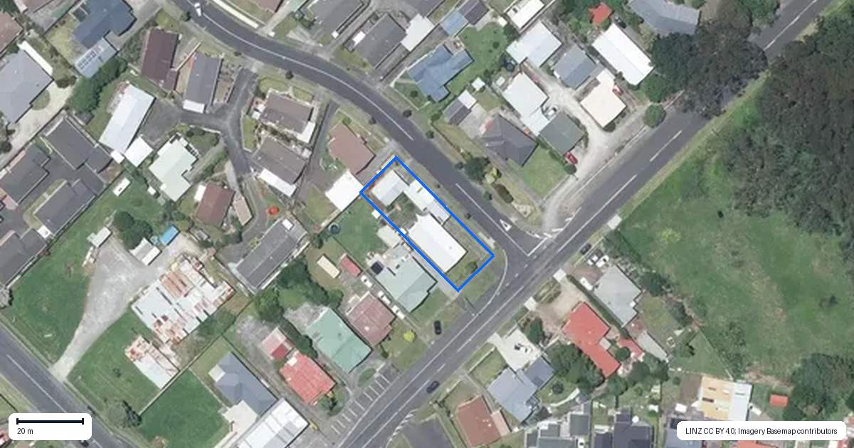 Property context map for 90 Parsons Street, Springvale, Whanganui
