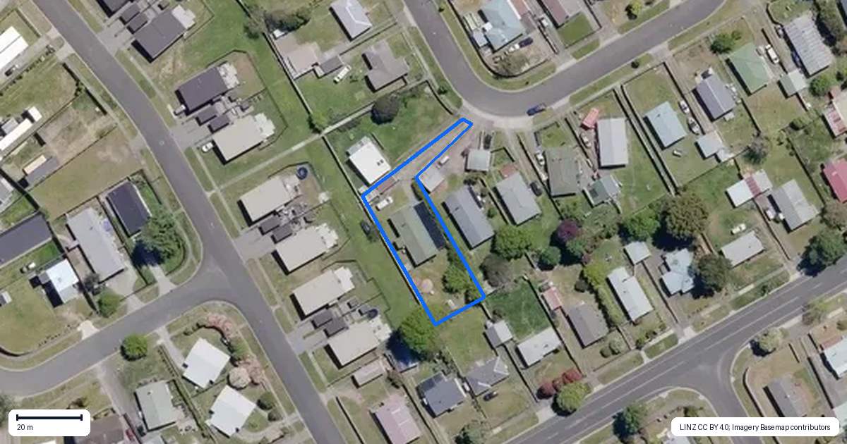 Property context map for 35 Maria Place, Turangi