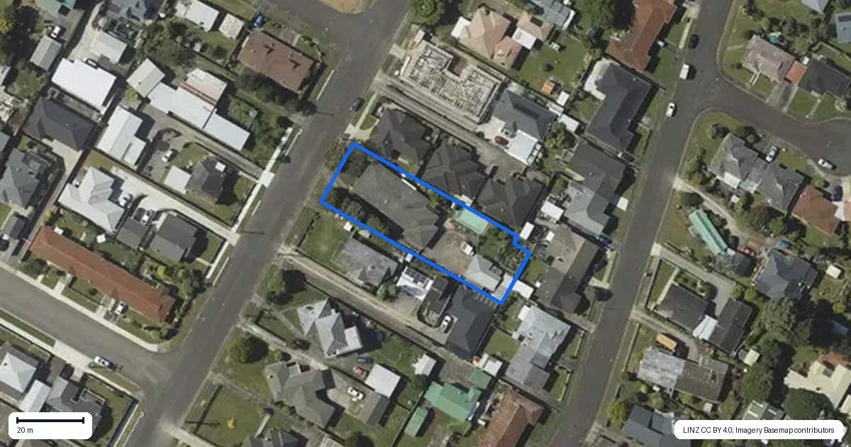 Property context map for 164 Winchester Street, Levin
