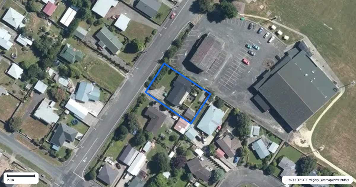 Property context map for 59 Huxley Street, Pahiatua