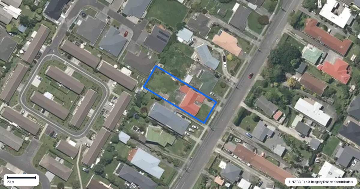 Property context map for 46 Parata Street, Waikanae