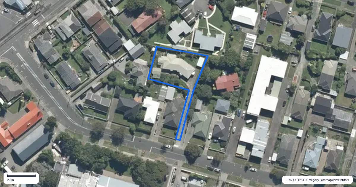 Property context map for 23 Gordon Street, Avalon, Lower Hutt