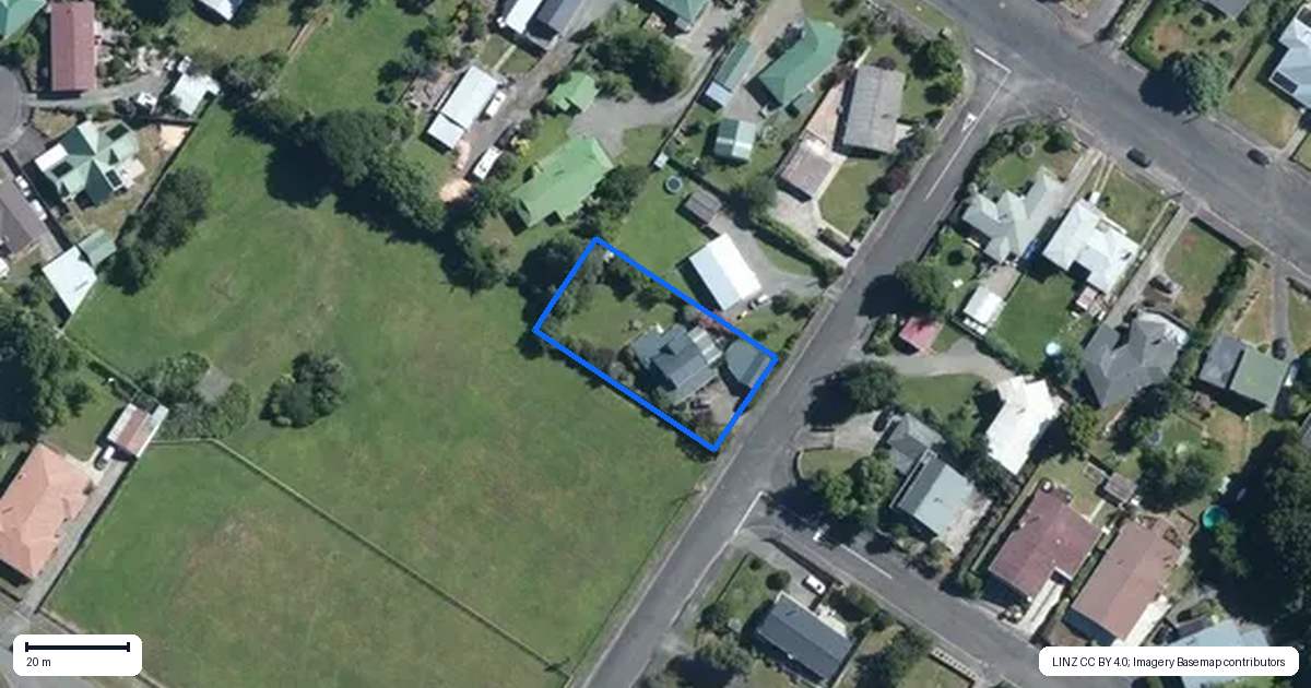 Property context map for 4 Lawson Street, Pahiatua