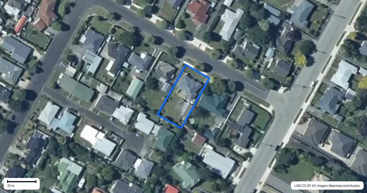 Property context map for 5 Duke Street, Levin