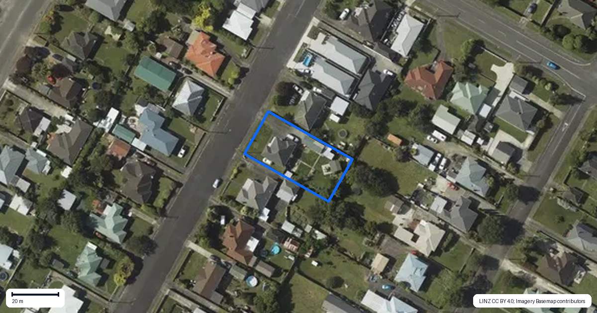 Property context map for 28 George Street, Levin