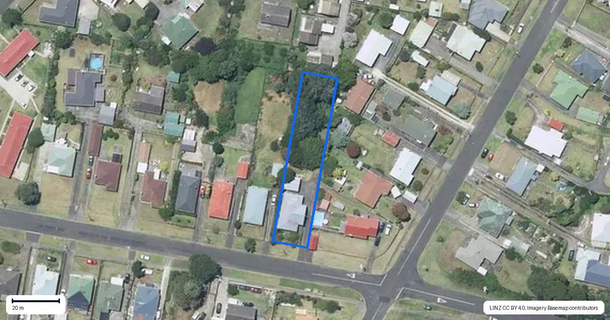 Property context map for 30 Konini Street, Tawhero, Whanganui