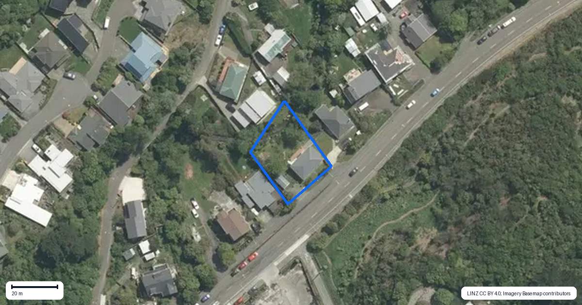 Property context map for 243 Middleton Road, Glenside, Wellington