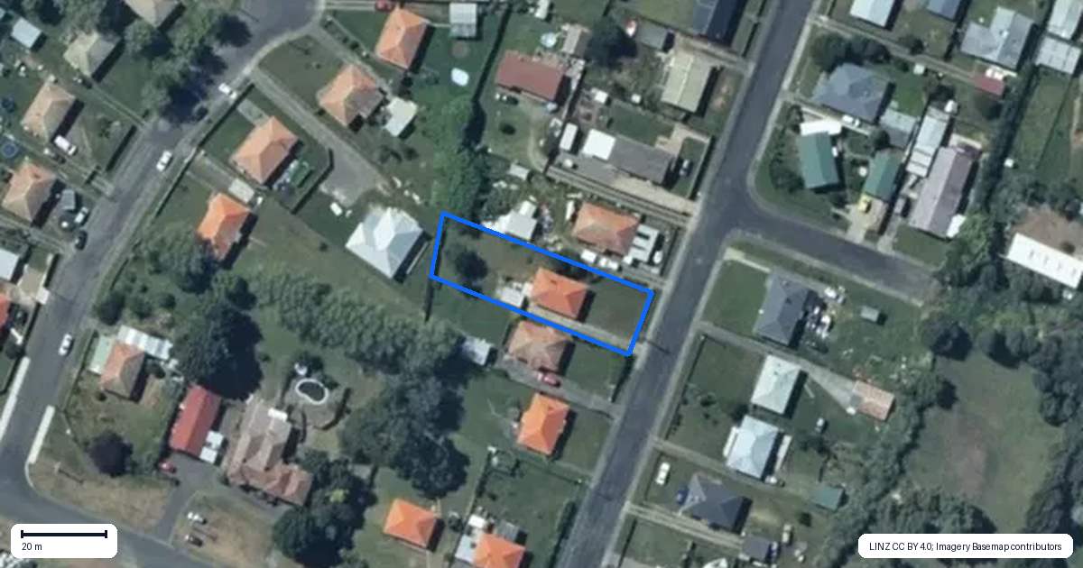 Property context map for 5 Huntly Street, Foxton