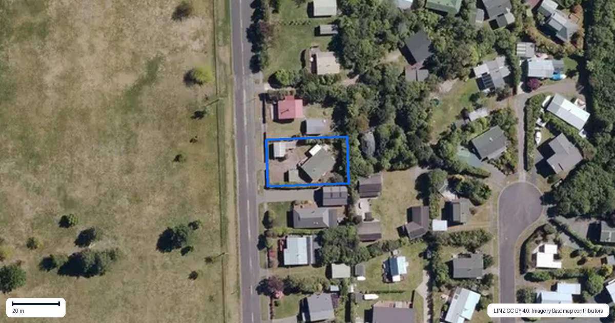 Property context map for 205 Omori Road, Kuratau, Turangi