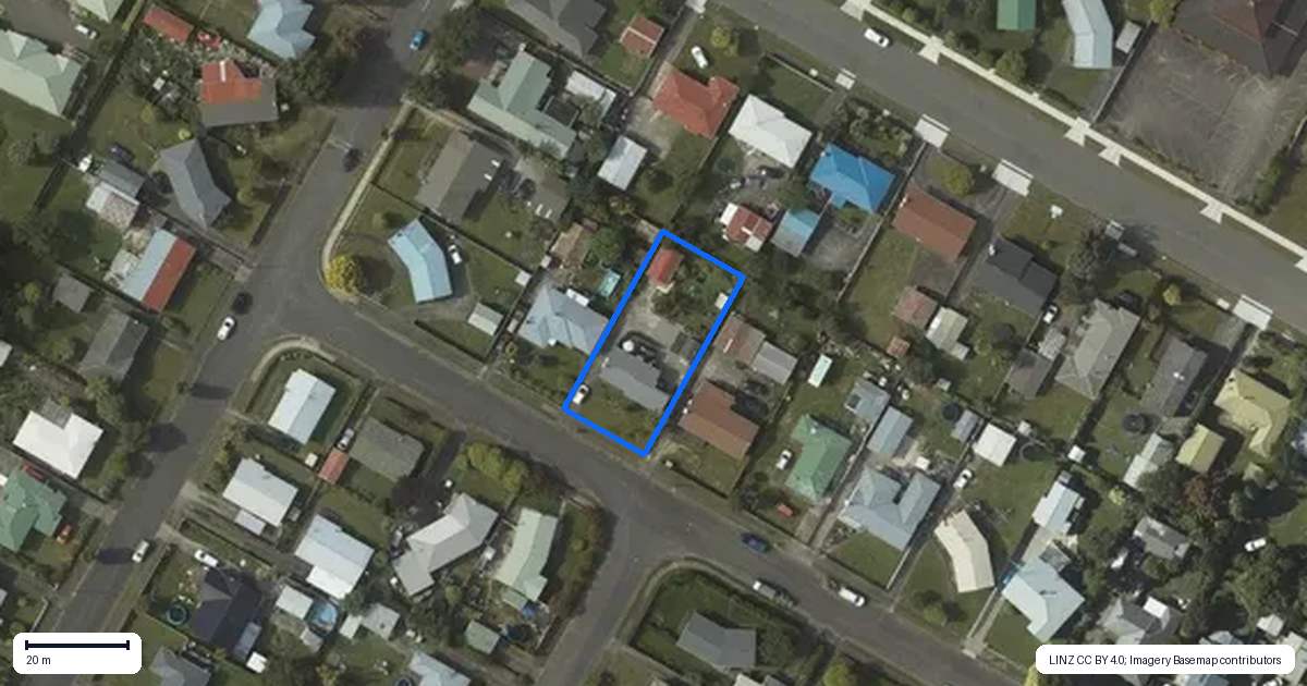Property context map for 5 Cargill Street, Levin