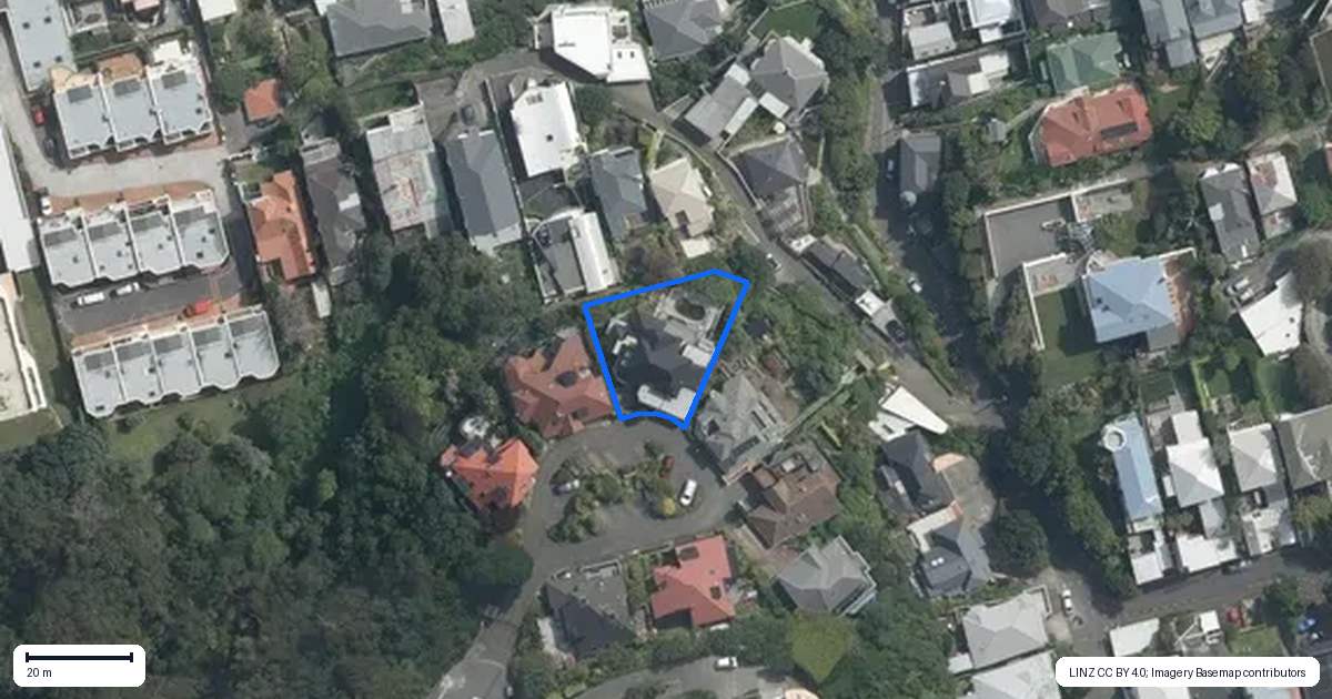 Property context map for 3 Bayview Terrace, Oriental Bay, Wellington