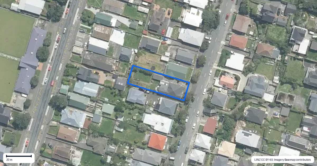Property context map for 202 Clyde Street, Island Bay, Wellington