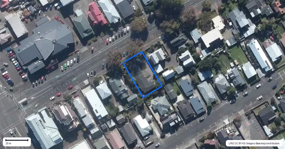 Property context map for 442 Church Street, Palmerston North