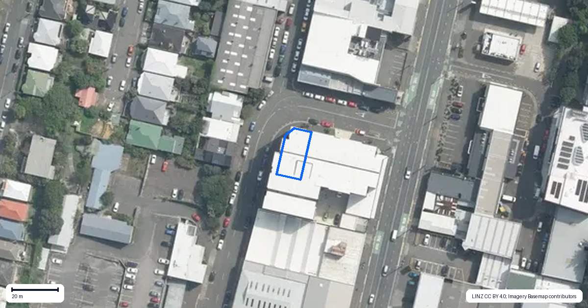 Property context map for 103/21 King Street, Mount Cook, Wellington