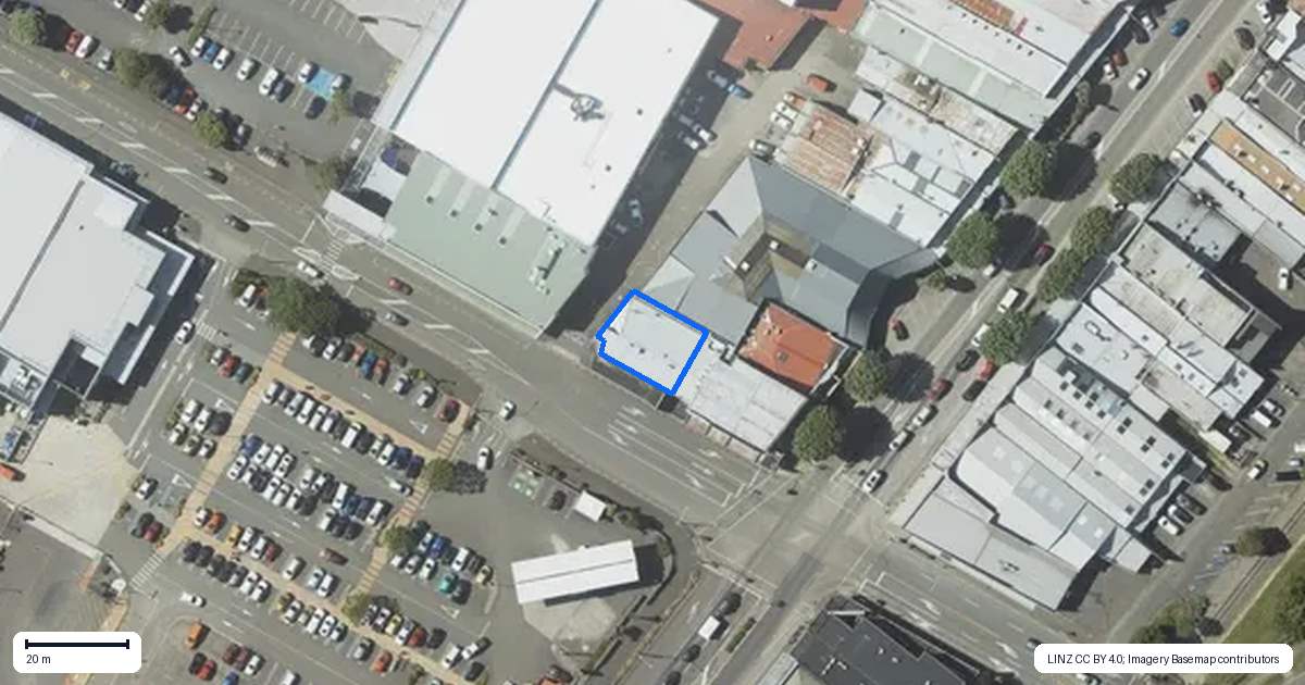 Property context map for 8 Bath Street, Levin