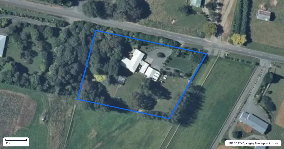 Property context map for 115 Muhunoa West Road, Ohau