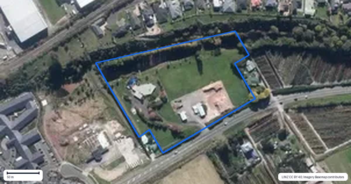 Property context map for 291 Napier Road, Kelvin Grove, Palmerston North