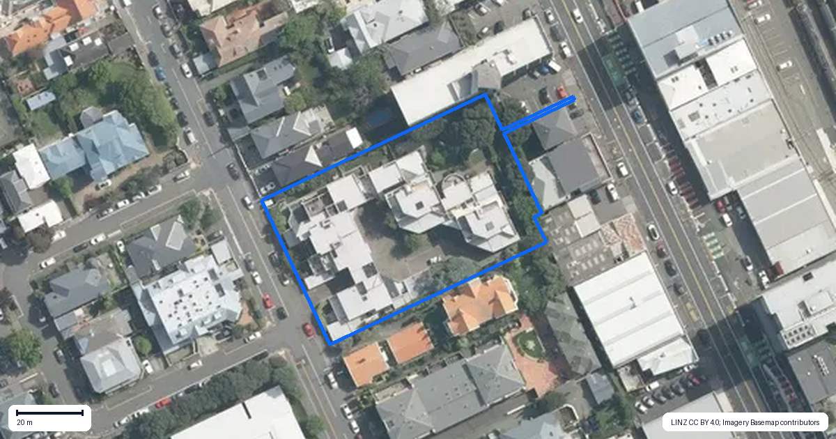 Property context map for 13/32 Hobson Street, Thorndon, Wellington