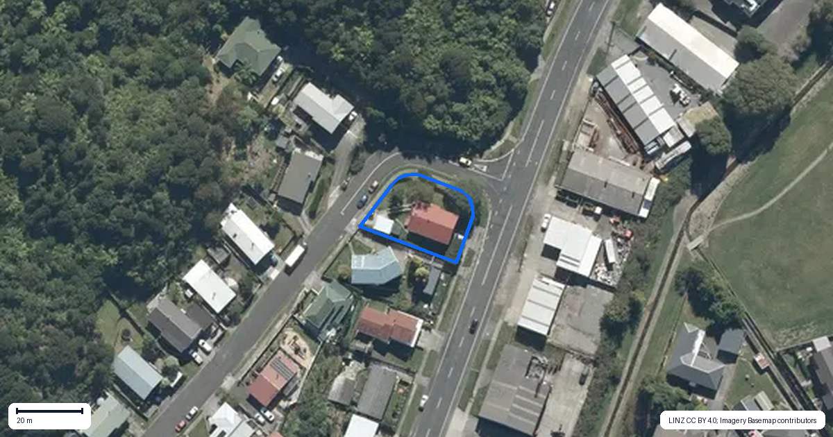 Property context map for 1 Tiroiti Grove, Stokes Valley, Lower Hutt