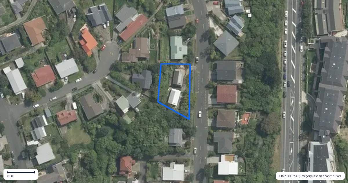 Property context map for 23B John Sims Drive, Broadmeadows, Wellington