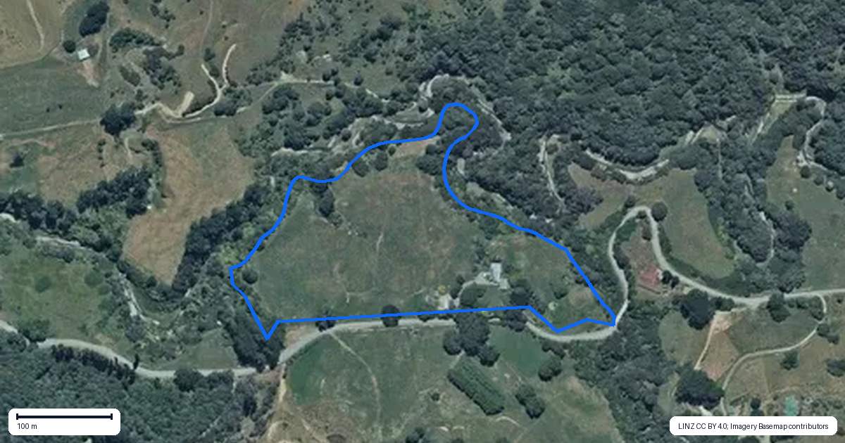 Property context map for 311 Kirikau Valley Road, Kirikau, Taumarunui