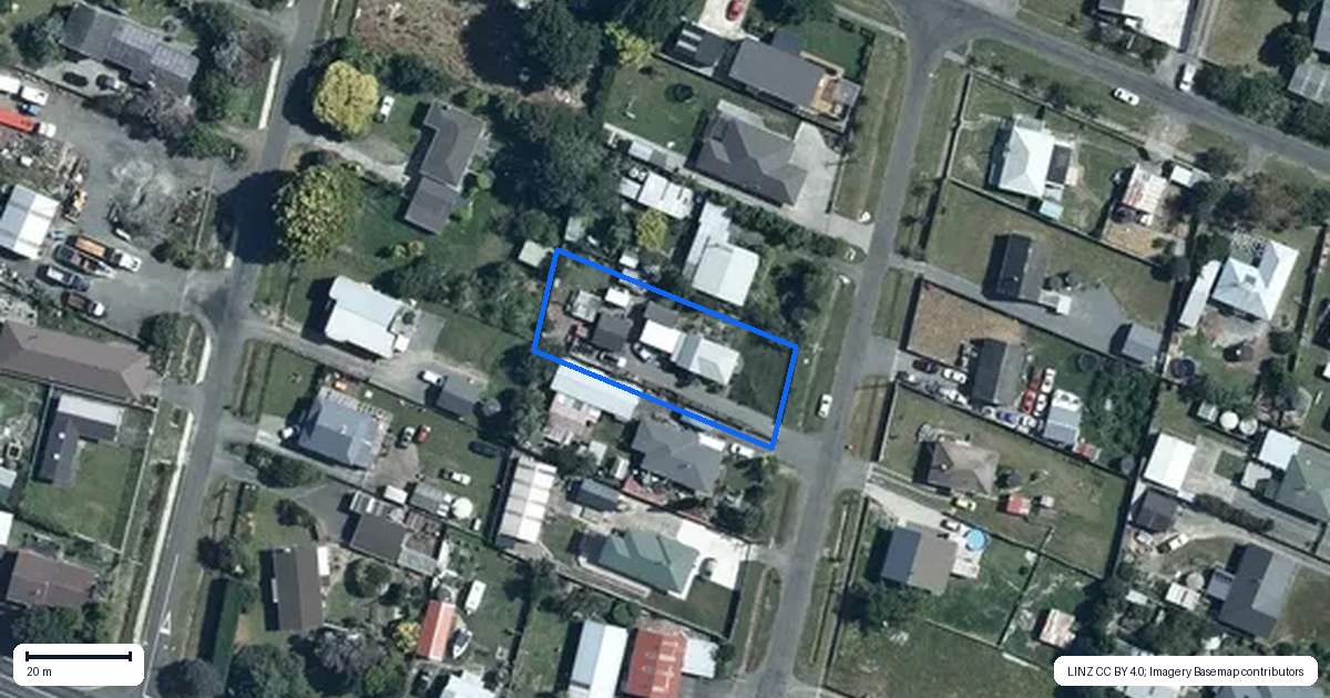 Property context map for 17 Tyne Street, Rongotea