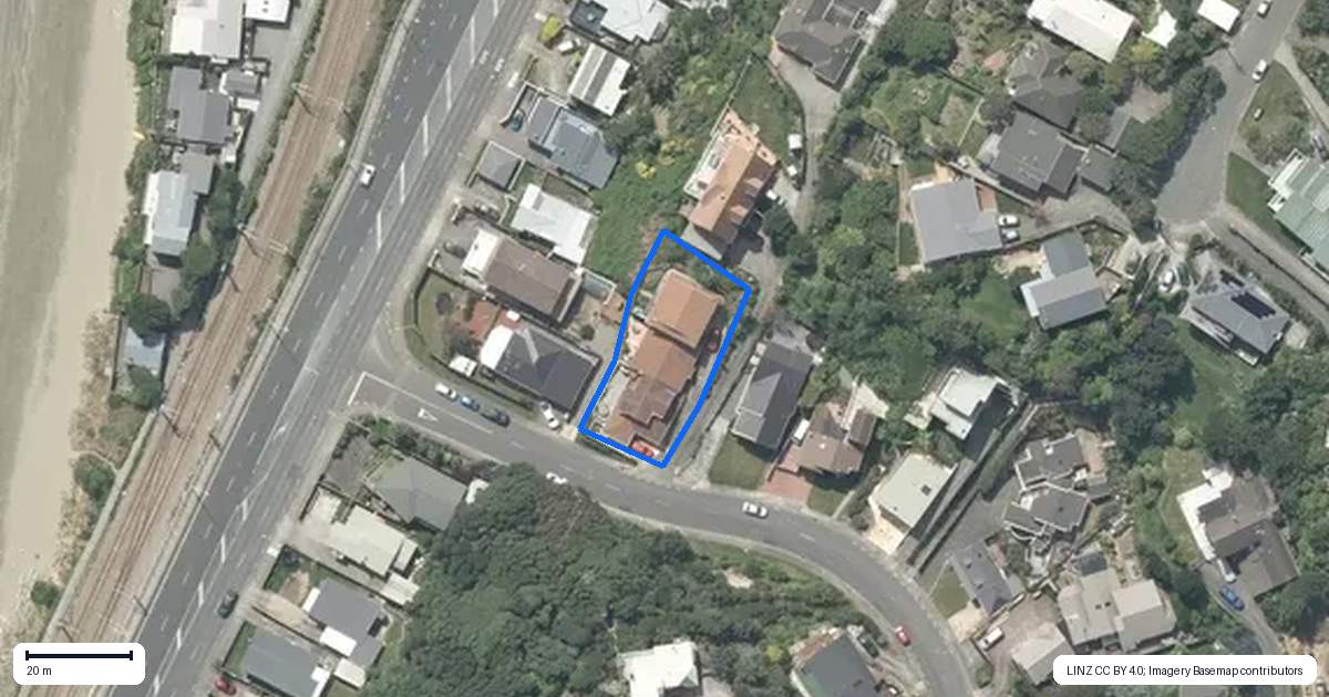 Property context map for 132C Pope Street, Camborne, Porirua