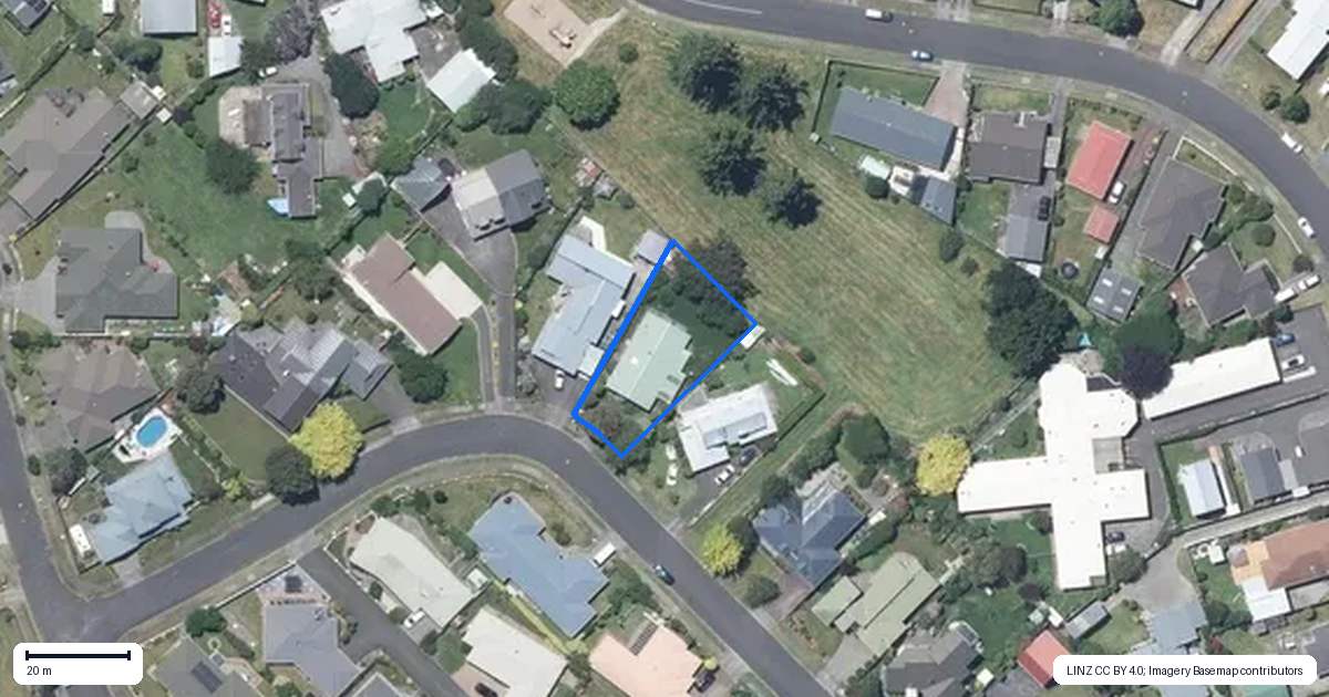 Property context map for 22 Bullock Drive, Springvale, Whanganui