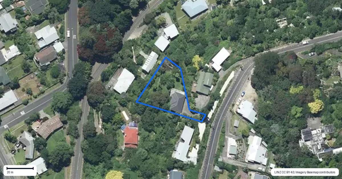 Property context map for 23 Wairere Road, Bastia Hill, Whanganui
