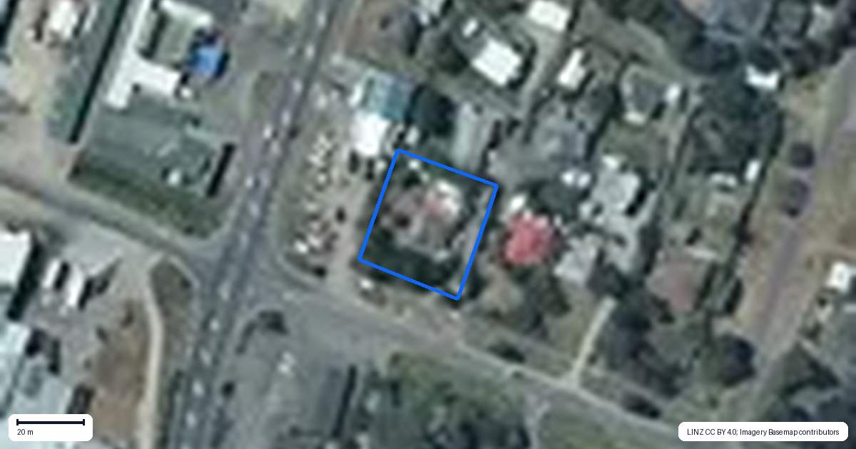 Property context map for 1 Purcell Street, Foxton