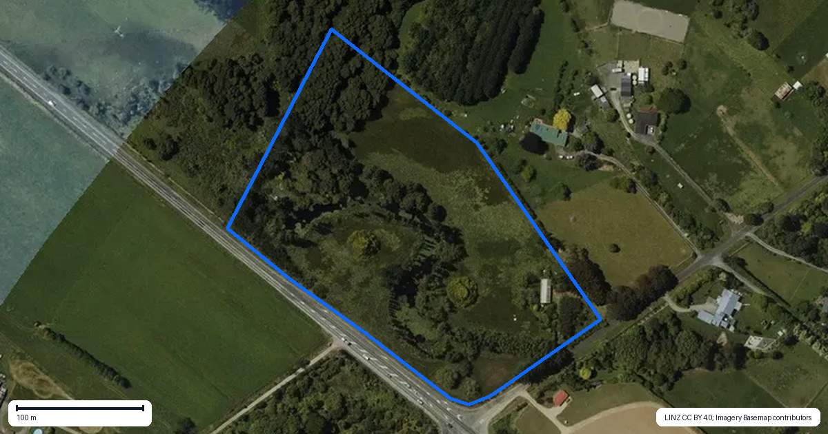 Property context map for 9 Te Whanga Road, Levin