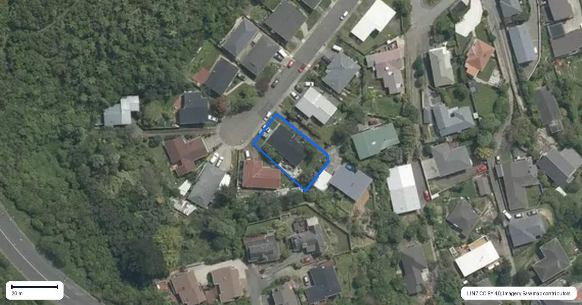 Property context map for 193 Broderick Road, Johnsonville, Wellington