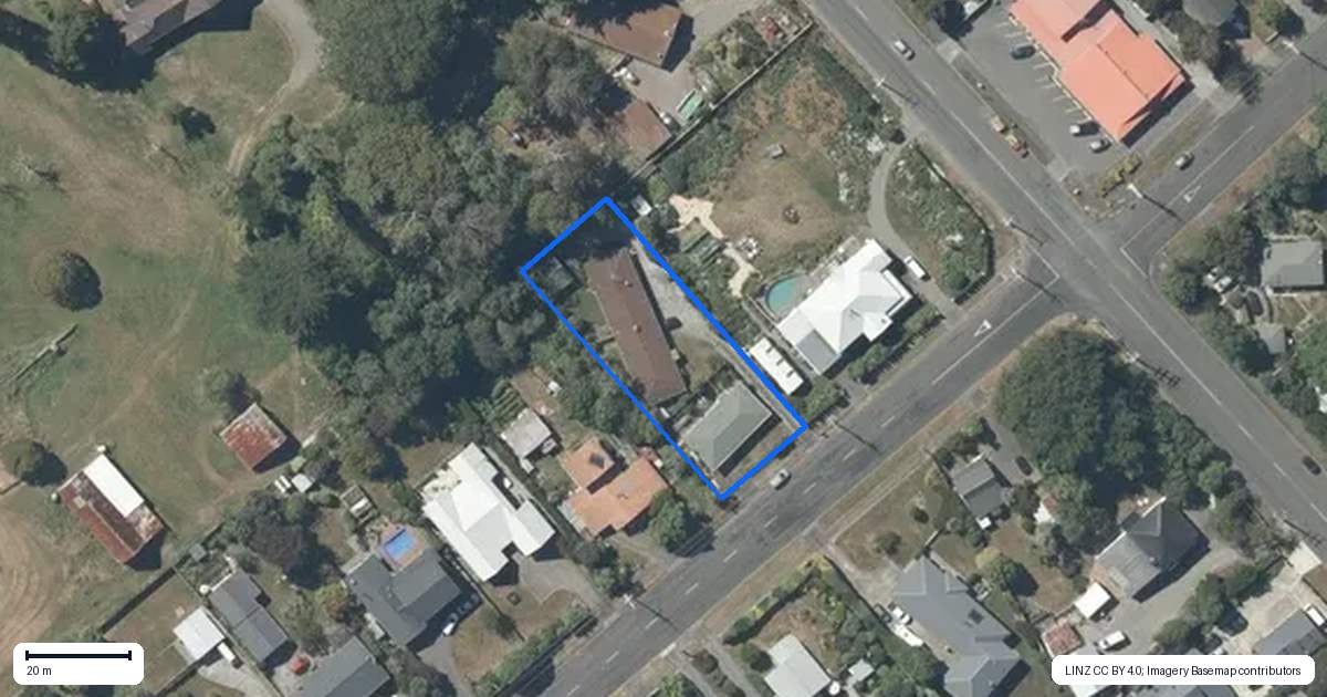 Property context map for 4B Chamberlain Road, Masterton