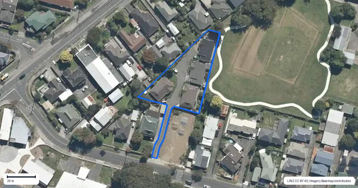 Property context map for 7D Walters Street, Avalon, Lower Hutt