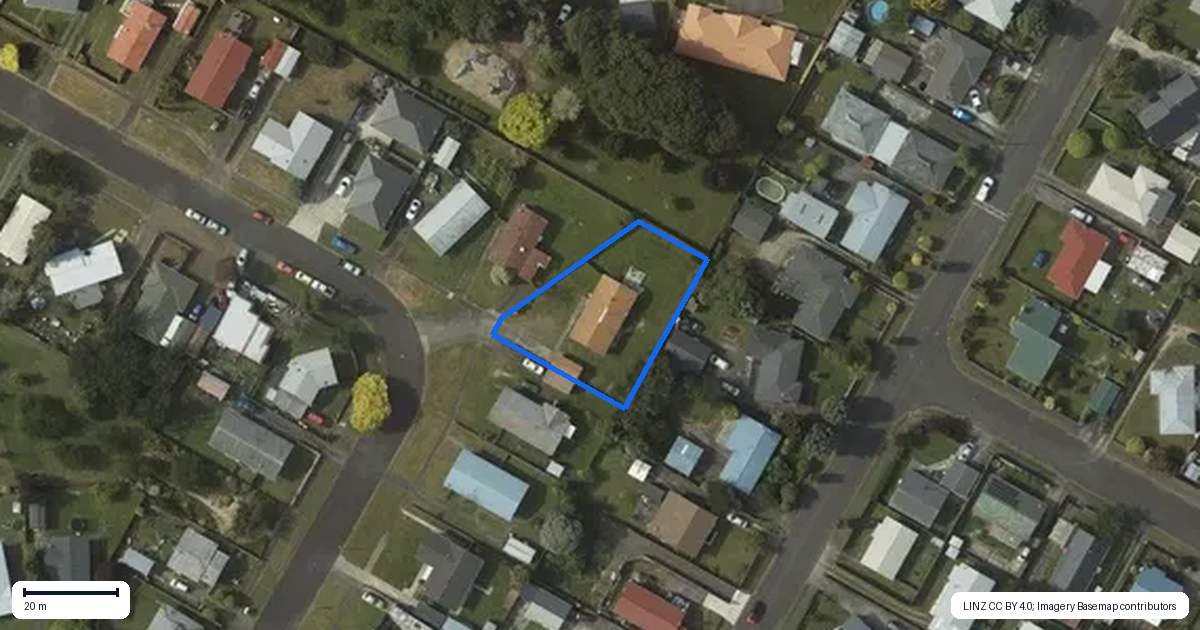 Property context map for 43 Morgan Crescent, Levin