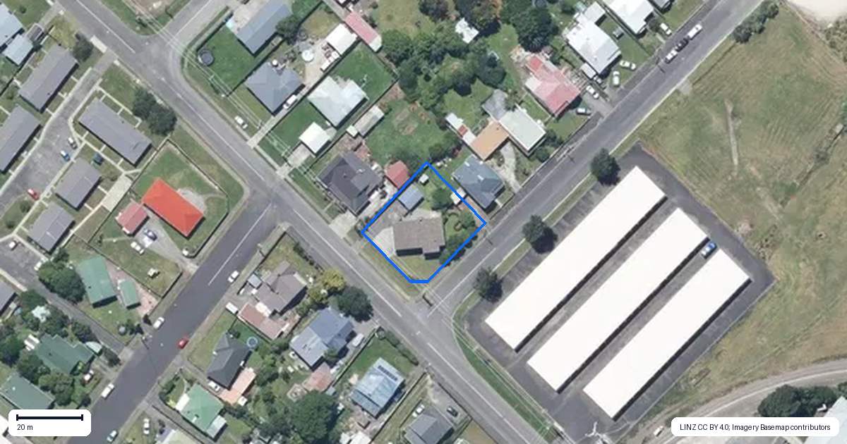 Property context map for 1 Kelvin Street, Aramoho, Whanganui