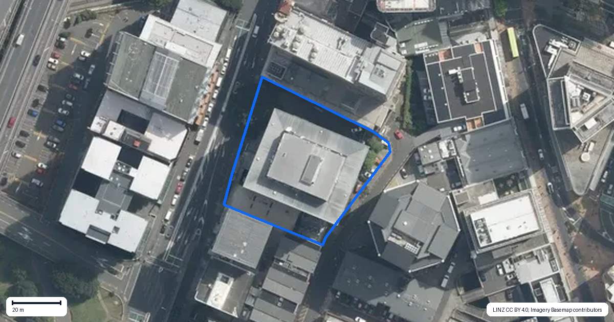 Property context map for 155 The Terrace, Wellington Central, Wellington