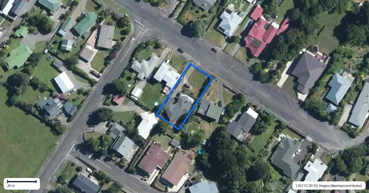 Property context map for 58 Wakeman Street, Pahiatua