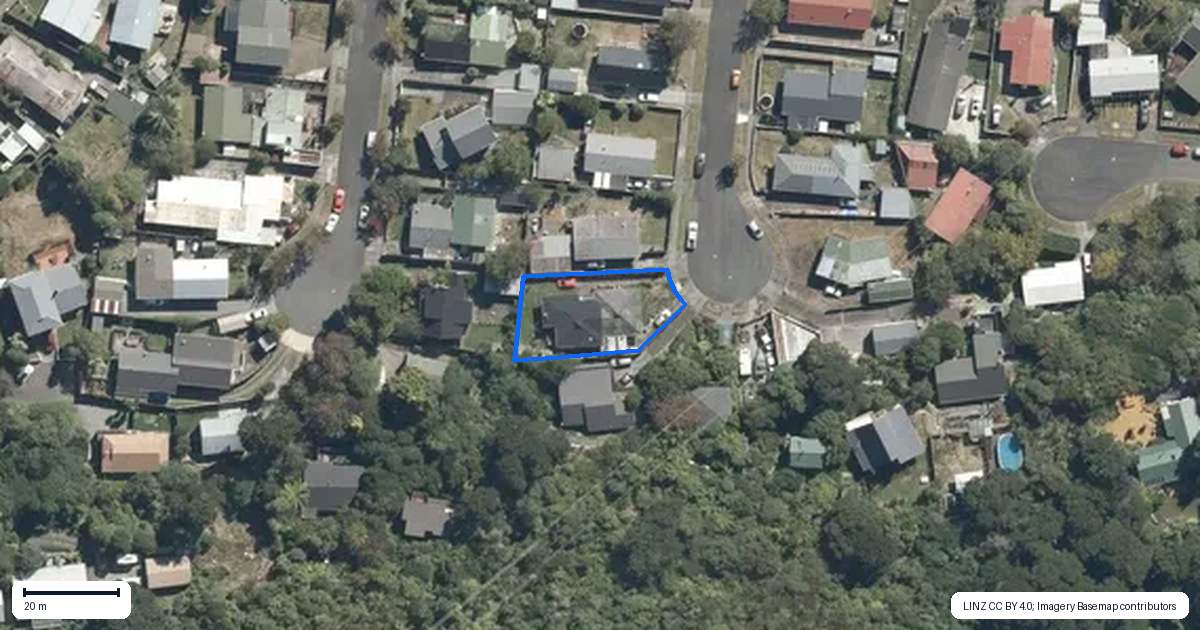 Property context map for 12B Garnet Grove, Birchville, Upper Hutt