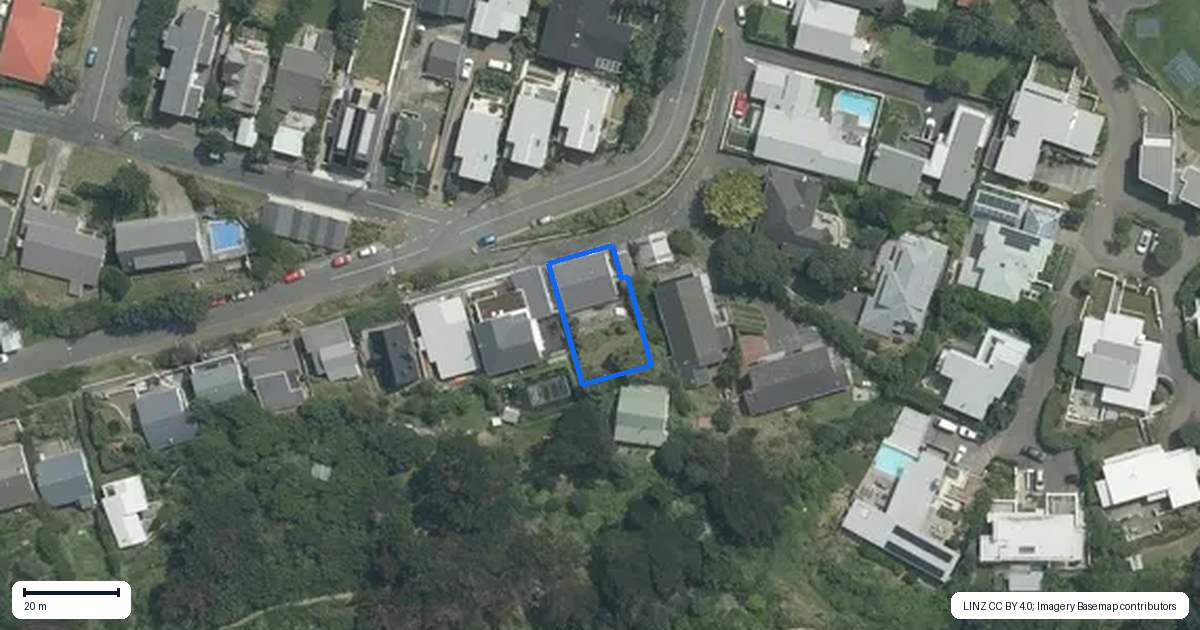 Property context map for 41A Mantell Street, Seatoun, Wellington