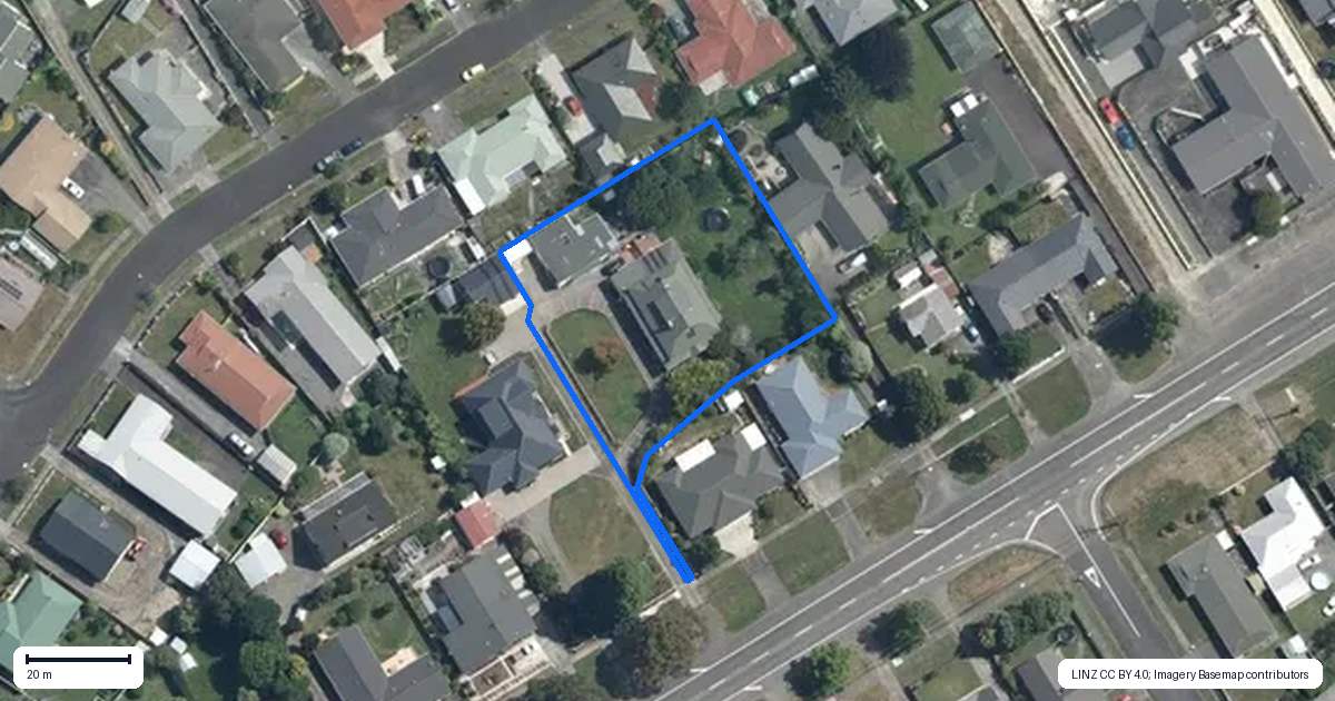 Property context map for 400 Kimbolton Road, Feilding
