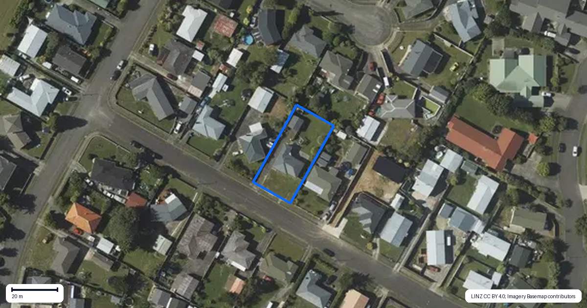 Property context map for 7 Vogel Street, Levin