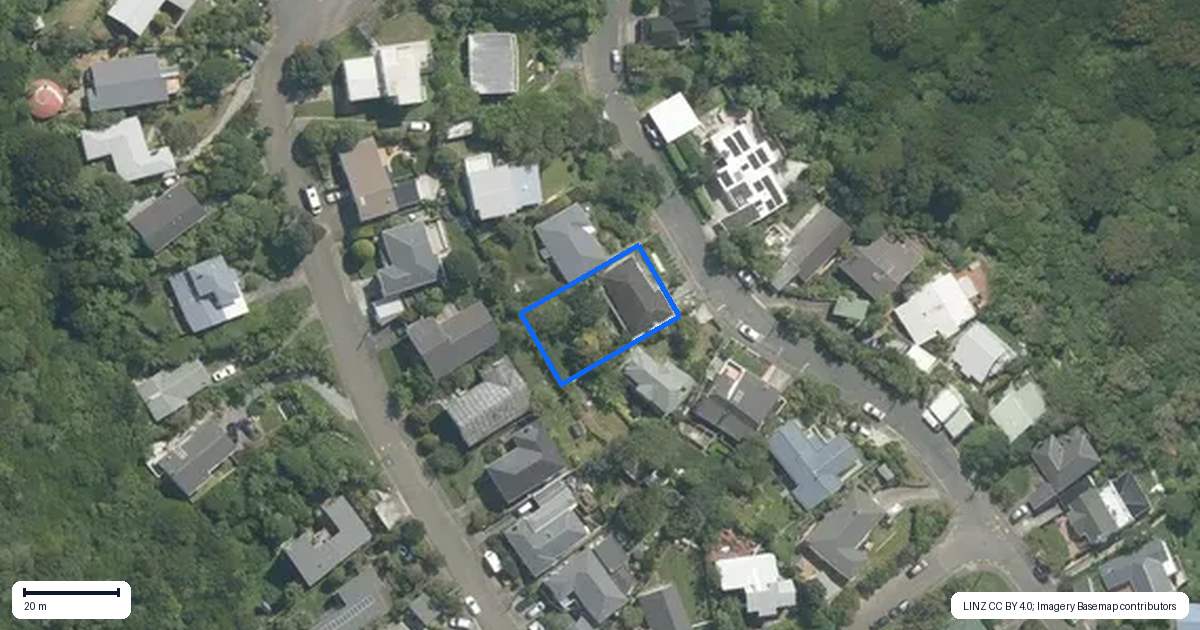 Property context map for 105 Heke Street, Ngaio, Wellington