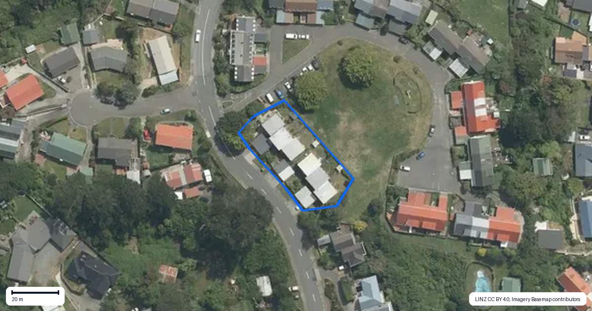 Property context map for 70 Cunliffe Street, Churton Park, Wellington