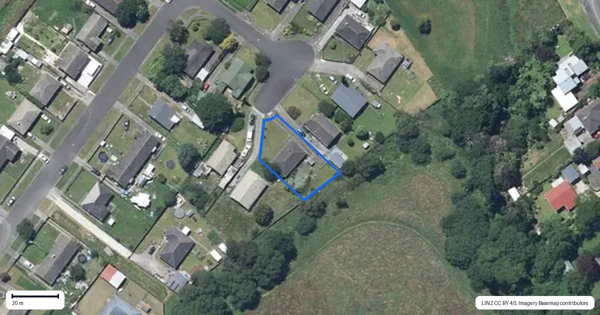 Property context map for 9 Te Mana Place, Aramoho, Whanganui