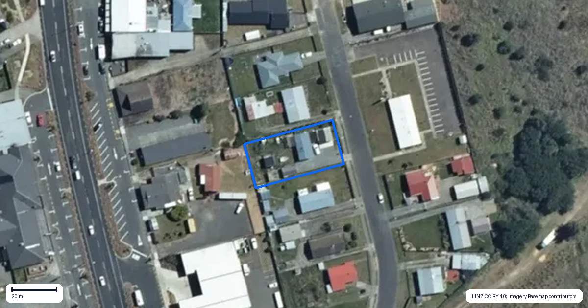 Property context map for 9 Ruanui Street, Waiouru