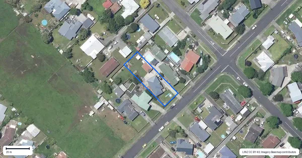 Property context map for 26 Sussex Road, Springvale, Whanganui