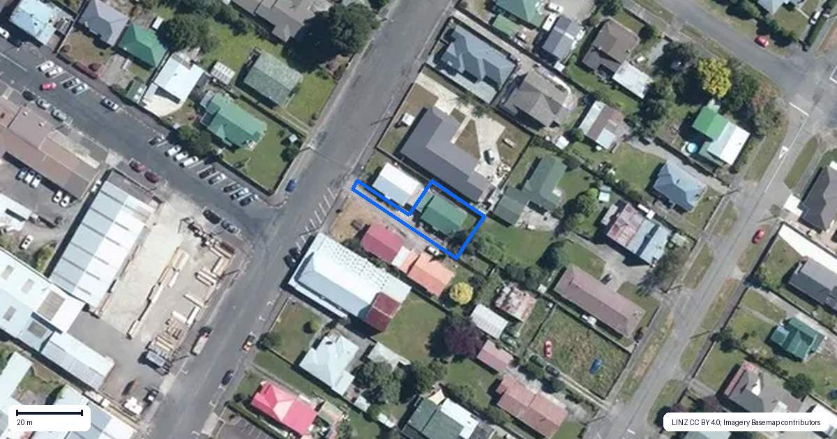 Property context map for 23A Sedcole Street, Pahiatua