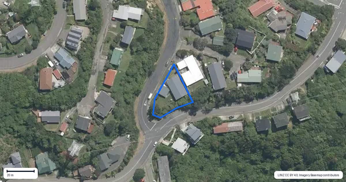 Property context map for 2A Downing Street, Crofton Downs, Wellington